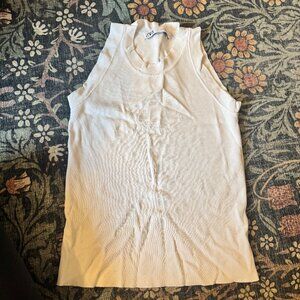Zara Medium White Heavy Knit Tank Top